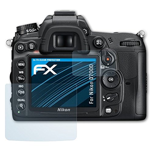 atFoliX Film Protection d   cran pour Nikon D7000 Protecteur d   cran - Set de 3 FX-Clear ultra claire Film Protecteur