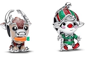 TCZNAF Halloween Charms Familie Anhänger Compatible with Pandora für Armband Bead Charm für Damen