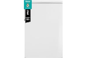 Hisense RL170D4BWE - Frigorífico 1 Puerta De Libre Instalación, Class E, 133L, Alto 84.5cm x Ancho 56cm, Color Blanco, Cajón Frutas y Verduras, Puerta Reversible, Iluminación LED, Tirador Integrado