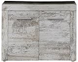 Mit Siphonausschnitt trendteam smart living Badezimmer Waschbeckenunterschrank Unterschrank Cancun Boom, 72 x 56 x 34 cm in Pinie Canyon White (Nb.) mit Siphonausschnitt