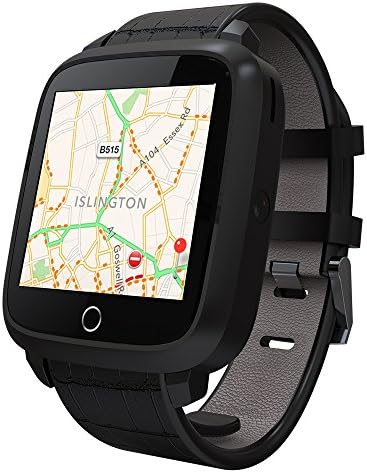 Smart Watch Phone 3G RAM 1G + ROM 8G Android 5.1 OS Nano SIM Card 1.54" LCD Screen Camera 1.3GHz Quad Core CPU Wifi BT4.0 GPS Pedometer Heart Rate Smartwatch for Android iPhone