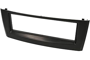 Audioproject A375 - Mascherina Autoradio 1 DIN Compatibile con Fiat Grande Punto Typ 199 Bj. 2005-2009 Linea 2007-2012 Cornice Autoradio Mascherina Telaio Adattatore Nera