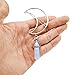 1 Pcs Moon Hairpin With Natural Stone Pendants Charms Hair Clip Clamps Accessories Barrettes Bobby Pin Wedding Bridesmaids Ornament Decoration Women's GIFT Headwear Headdress by HONGTIAN