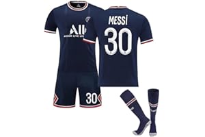 KiKa Monkey Paris Messi – 30 Erwachsene und Kinder, Fußballtrikot, Jungen, Fußballkleidung, Paris, Outdoor, Messi, Fußballkleidung, PSG 30