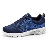  Goalsse Zapatillas de Deporte para Hombre Zapatillas de Deporte con Amortiguación de Aire Zapatillas de Deporte Tejido de Malla Casual Running Fitness Zapatillas de Deporte Transpirables (39 EU, Azul)