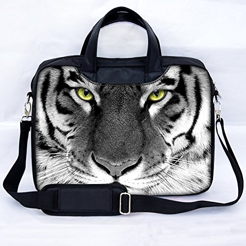 Sidorenko® Notebooktasche Laptoptasche für 17-17,3 " Zoll ( 43,9 cm) mit zwei Innentaschen für Zubehör / Vorder - Rückseite bedruckt