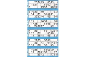 CARTALOTO- 8 Carnets de 750 Tickets Jumbo Bingo – Bleu, JOJBB1-02, Multicouleur