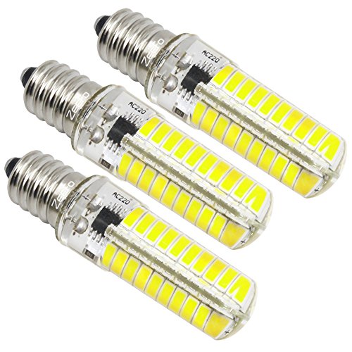 Zeefo, lampadine LED E14 dimmerabile, a candela, SES, 5 W 220 V 6000 K, modello 5730, luce bianca fredda, 3 pezzi