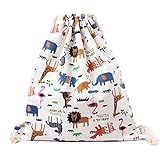 SAFATA Turnbeutel Beutel Sportbeutel Bedruckt Gymsack Jute...