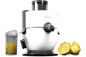 Cecotec StrongTitanium 19000 frullatore orbitale per frutta e verdura con 19000 giri/min, potenza massima 650 W, rivestimento in titanio su disco, canale di ingresso XL