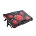 Produktbild Laptop Cooling Pad Noise-Free Notebook Cooler Portable USB Fans für 15.6/17/18/19 inch adjustable Cooler Ständer
