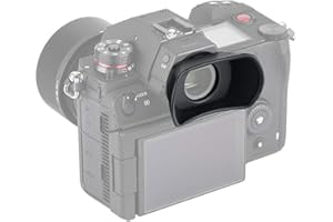 PROfezzion Grandi Estese in Morbido Silicone Oculare per Panasonic DC-S1H, S1R, S1 Fotocamera Mirrorless Sostituisce Panasonic DMW-EC6 Eyecup