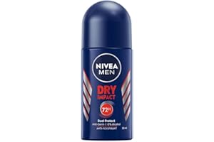 NIVEA MEN Deodorante Roll-On Antitraspirante 6 x 50 ml, 72 Ore di Protezione, Senza Profumazione, Senza Alcool
