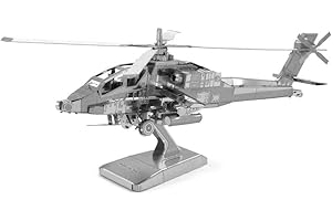 Metal Earth - 5061083 - Maquette 3D - Aviation - Ah-64 Apache - 12,2 x 12,2 x 5,5 cm - 2 pièces