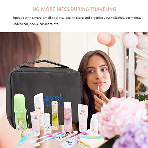 ieGeek Kulturbeutel zum Aufh?ngen Multifunktionale Kulturtasche Reise-Kulturtasche f¨¹r Frauen & M?nner schKosmetiktae mit Henkel Reiseveranstalter - 3