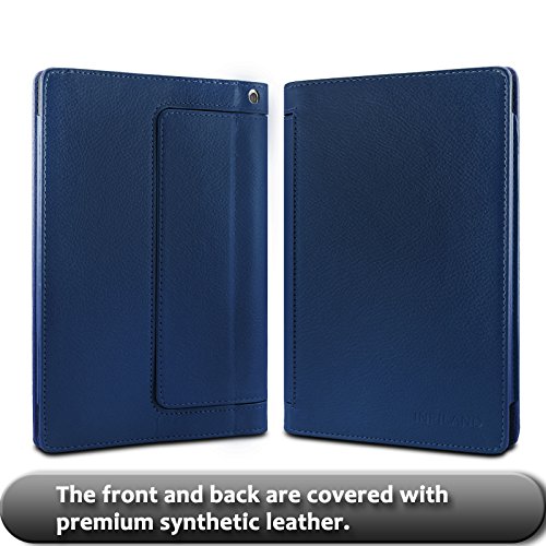 Lenovo Yoga Tab 3 10 Hülle Case, Infiland Slim Fit Folio PU-lederne dünne Kunstleder Schutzhülle Cover Tasche für Lenovo YOGA 3-10 25,7 cm (10,1 Zoll IPS) Tablet(Not für Lenovo Yoga Tab 3 Pro/Yoga Tab 3 10 Plus) (mit Auto Schlaf / Wach Funktion)(Dunkleblau) - 3