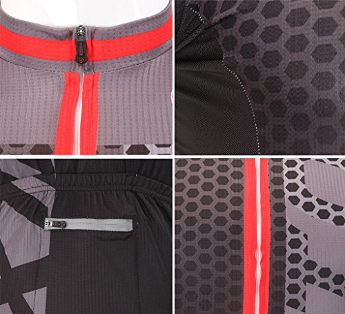 Radtrikot Skysper Outdoor Sports Fahrradbekleidung Set Männer Kurzarm Radfahren Jersey + Radfahren Latzhose Shorts - 6