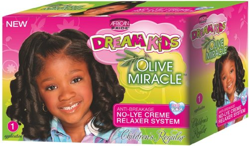 African Pride Dream Kids No-Lye Relaxer Kit Regular Kit (Pack of 2)