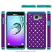Produktbild Nnopbeclik Samsung Galaxy A5 (2016) A510F Hülle , Lila + Grün Diamant verzierter Bling Kristall Strass Dual Layer Hybrid Abdeckungs-Silikon-Gummi-Haut Hard Case für Samsung Galaxy A5 (2016) A510F + 1x Display Schutzfolie Folie