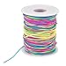 Produktbild OIZEN 100 m Elastische Schnur, Schnur für Armband Halsband Perlen Faden Stretch Perle String Stoff Handwerk Schnur, Schmuckdraht, 1mm, Bunt