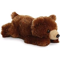 Aurora Mini Flopsie Wolf Plüschtier - 20 Cm, Weiß/lila, Kuschelweich & Waschbar