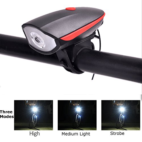 Kenove LED Fahrradlicht Fahrradbeleuchtung Set，USB Wiederaufladbare Fahrradlicht Vorne und Hinten mit Fahrrad Handyhalterung Für Radfahren - 3