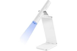 VRAIKO Minicicure, lampada UV portatile per unghie in gel, lampada UV portatile con supporto, mini lampada LED ricaricabile per asciugatura rapida (Bianco)
