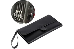 INGJIA Professionale portatile multi-funzionale strumenti parrucchiere forbici pettine custodia pacchetto sacchetto (nero)