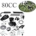 Produktbild Ambienceo 80ccm 2-Takt Pedal Cycle Benzin Gasmotor Fahrrad Umbausatz für motorisierte Fahrrad schwarz