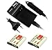 Price comparison product image Troy 2x Batteries and Charger for Sony NP BG1 FG1 for DSC 27 W200 HX20V DSC H7 H9 H10 H20 H50 HX5V N1 T20 T25 T100 W35 W55 W70 W85 W90 W100 W110 W115 W120 W130 W150 W170 W210 W215 W220 W275 W290 W300 WX1