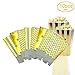 Produktbild Omont 10 Stück Popcorn-Boxen/ Pappe Party Candy Container/ Zufällig Muster/ 12*7 CM/ Golden (10 Pcs)