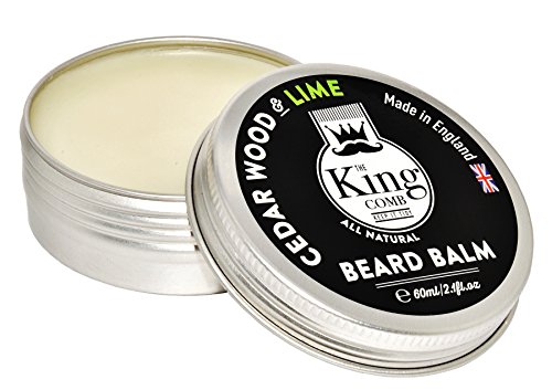 BEARD BALM by The King Comb, Premium Beard Conditioner, 100% Natural Product, Made in England, XL 60ml