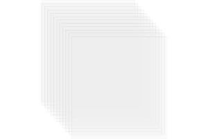 UTMACH 12 Pièces Feuilles de Pochoir Mylar Vierges Carrées, 305x 305 x 0.18mm Vierges en Mylar Feuille Plastique pour Pochoir pour Faire Votre Propre Pochoir,Bricolage Artisanat