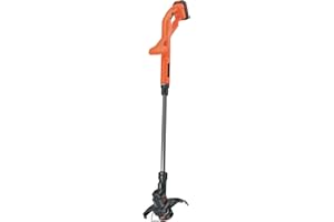 Black+Decker Akku-Rasentrimmer ST182320 (18V 2,0Ah, 25 cm Schnittbreite, AFS Reflex automatische Fadenverlängerung, für kleine und mittlere Gärten, inkl. Akku und Ladegerät)