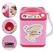 Produktbild Tradtrust Elektronische Waschmaschine, Mini-Multifunktions-Kinderwaschmaschinenspielzeug mit kosmetischem Werkzeug reinigen, Beauty-Schwamm Bürsten Waschmaschine für Kinder Vorschulkind (Rose red)