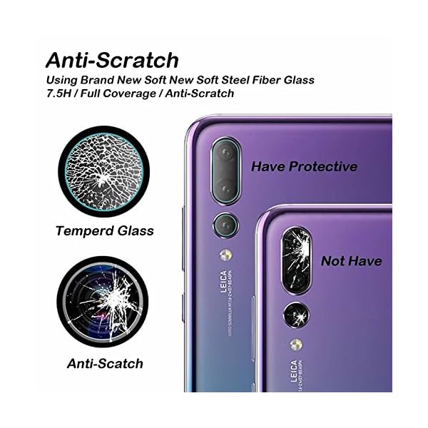 KAIBSEN® Huaiwei P20/P20 Pro lente de la cámara protector Super Clear Ultra 2.5D HD de nuevo lente de la cámara de vidrio templado película cubierta para Huaiwei P20/P20 Pro - Imagen 5