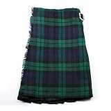 Neu Schottischer Tartan Kinder Polyviscose Kilt - Schwarze Uhr - Alter 0-12 Jahre - Schwarze Armbanduhr, 0-1 Years