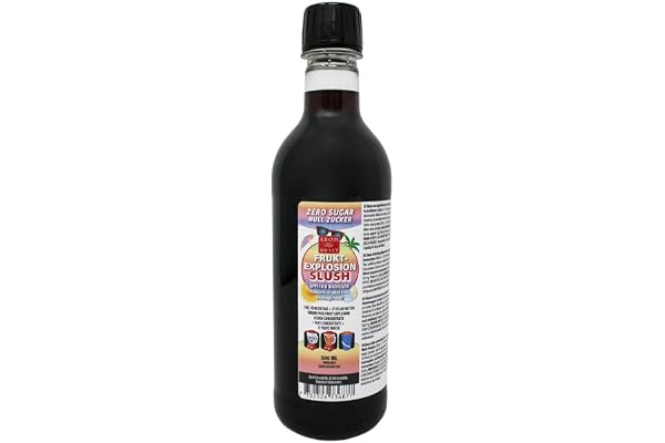 Sockerfri Fruktexplosionslush 500 ml - Blandningsförhållande 1:17 | Ger 9 liter Slushis