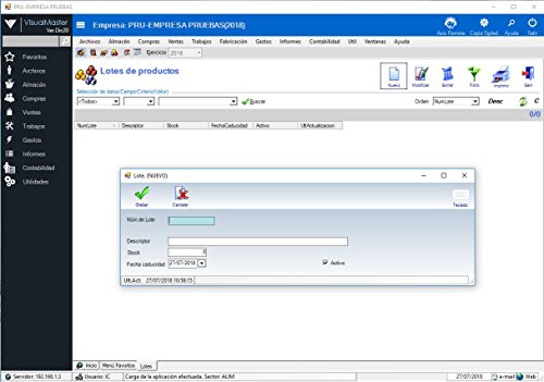 Software de Gesti  n TPV VisualMaster Comercios Licencia Est  ndar Perpetua