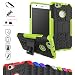 Produktbild Huawei Nova Kick-Ständer Hülle,Mama Mouth [Heavy Duty] Rugged Armor stoßfest Handy Schutzhülle Silikon Tasche Ständer Hülle Case mit Standfunktion für Huawei Nova 51090UAW 51090UAU 51090UPS 51090UPR Smartphone,Grüne