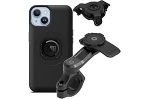 Quad Lock Support Téléphone pour Guidon de Moto Pro avec Amortisseur de Vibrations et Coque MAG pour iPhone 14