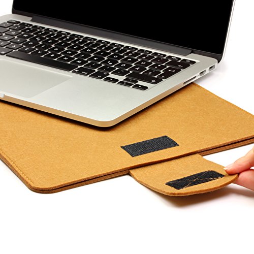 Original Urcover® 14,1 Zoll FILZ Laptop Tasche und Tablet Hülle passend für Ihr iPad, Lenovo Tablet, Samsung Tab, Netbook und viele weitere mobile Endgeräte [deutscher Fachhandel] Braun - 6