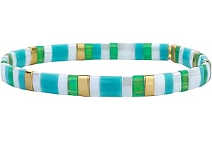 KELITCH Tila Miyuki Bracelet En Perles Bracelet Extensible À Brins Colorés Bracelet D'amitié Mixte