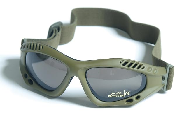 Mil-Tec Lunettes - Olive Smoke - 15615301 - Taille unique