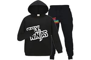 FORLCOOL Ninjas Merch Children Fashion Tracksuit Ninjas Merch Boys Girls Hoodie Trousers 2pc/Set Kids Outfit