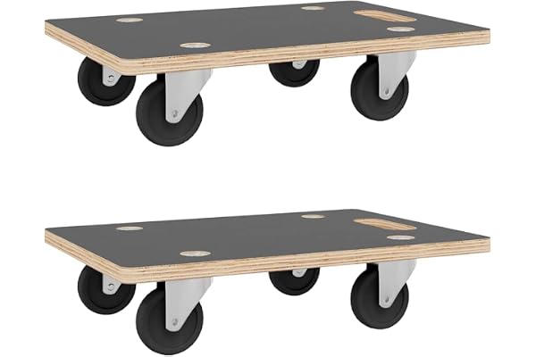 vidaXL Transportplatta 2 st rektangulär 50x35x11,5 cm, transportplatta, flyttvagn, möbelvagn, transportplattor, flyttvagnar, möbel vagn, blomvagn