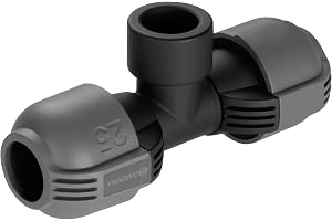 Gardena T-stycke med gänga till sprinklersystem: Anslutningsstycke för tömningsventil, 25 mm x 3/4 tum-innergänga, Quick & Ea