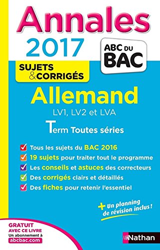 Download Annales ABC du BAC 2017 Allemand LV1.LV2.LVA Term Toutes séries