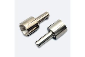 EPTNNASO CrazyRacer for HPI Savage XS Flux Ken Block WR8 Flux and Bullet3.0 MT ST 109926 101230 Upgrade Parts HD DIFF Shaft 5X23.5MM-2pcs Set Silver