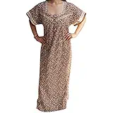Indiatrendzs Women Cotton Nighty Sleepwear Floral Night Gown Free Size